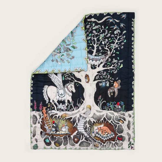 Forivor Enchanted Forest Quilted Blanket 120 x 150CM