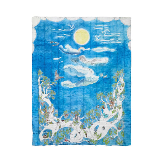 Forivor The Space Above the Ground Quilted Blanket 120 x 150CM