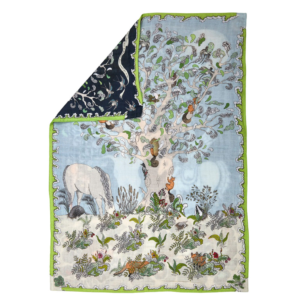 Forivor Enchanted Forest Reversible Large Muslin