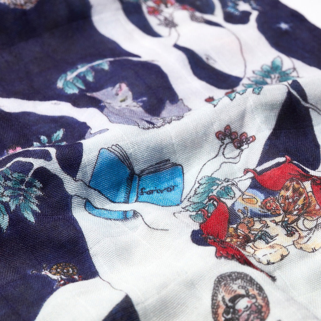 Forivor The Space Above the Ground Large Muslin Blanket