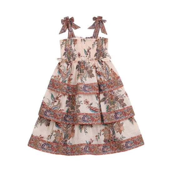 Zimmermann Kids Spliced Rhiannon Kids Tiered Dress
