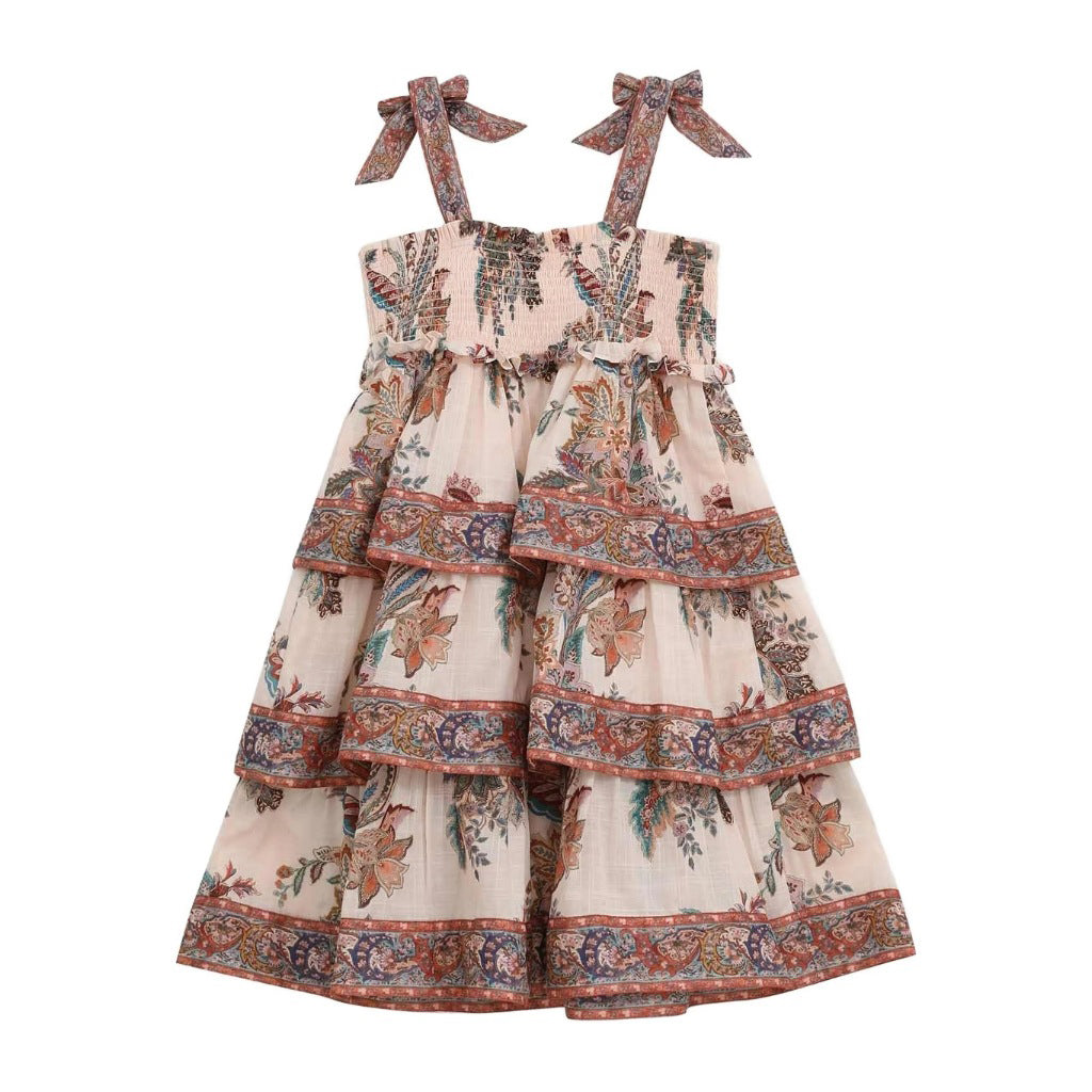 Zimmermann Kids Spliced Rhiannon Kids Tiered Dress