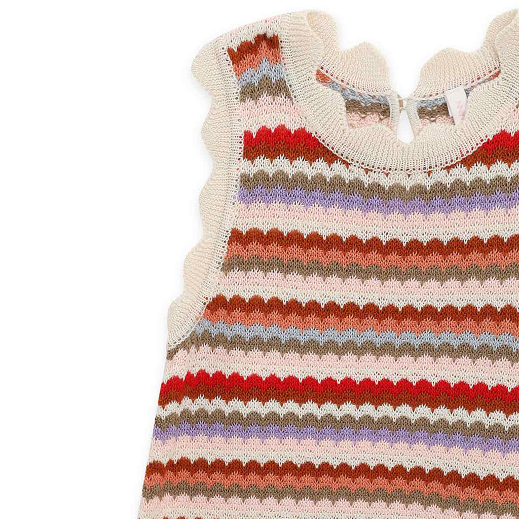 Zimmermann Kids Multi Lucky Kids Stripe Knit Dress