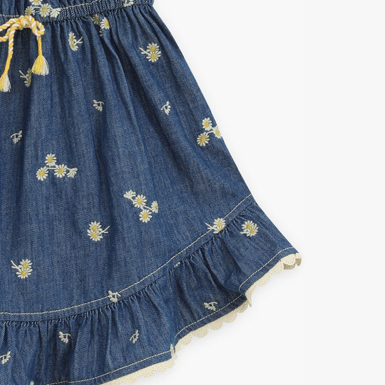 Zimmermann Kids Daisy Lucky Kids Denim Flip Dress