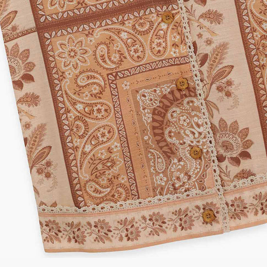 Zimmermann Kids Peach Bandana Lucky Kids Shirt Dress