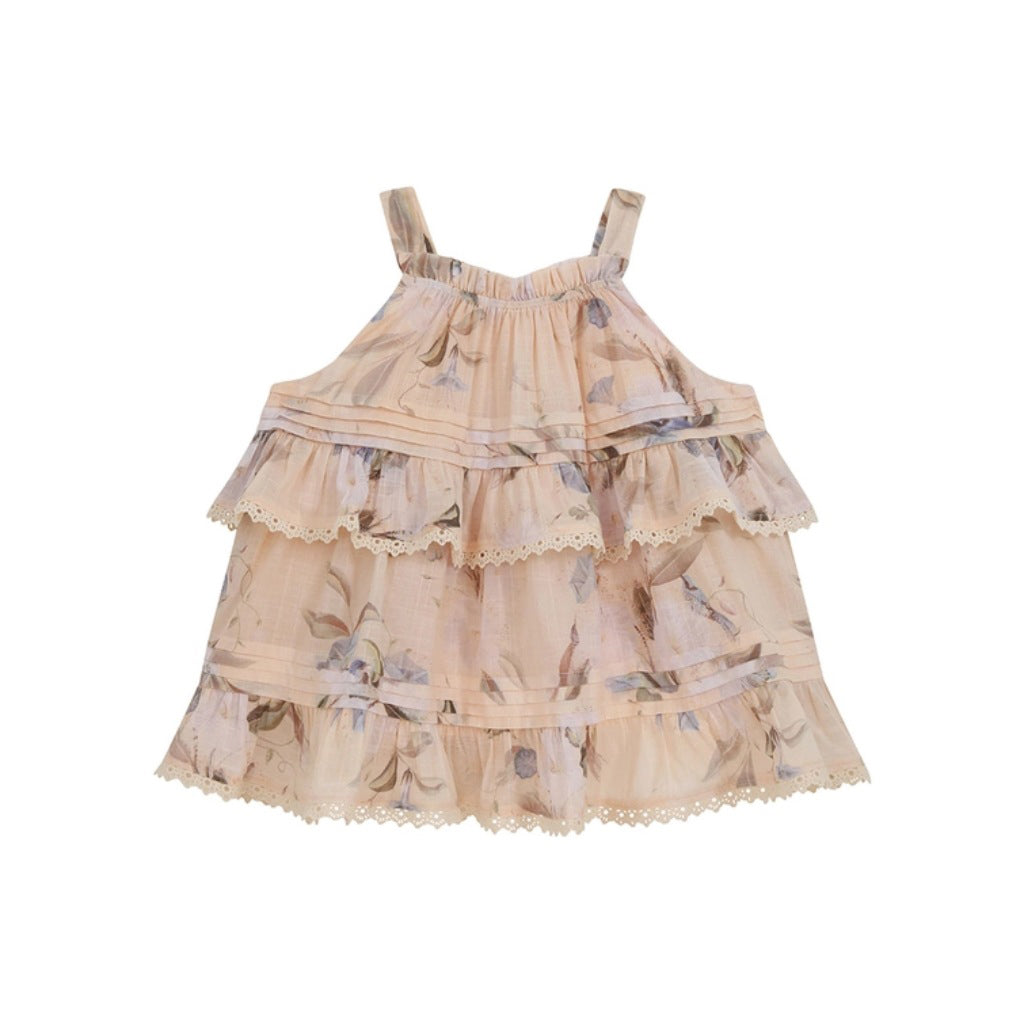 Zimmermann Kids Cream Botanical Floral Cascadian Kids Swing Top