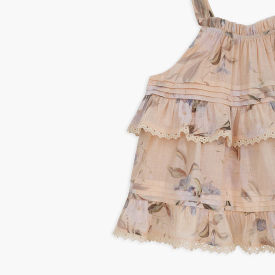 Zimmermann Kids Cream Botanical Floral Cascadian Kids Swing Top