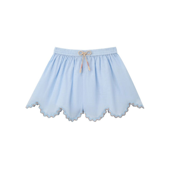 Zimmermann Kids Dusty Blue Multi Cascadian Kids Ric Rac Short