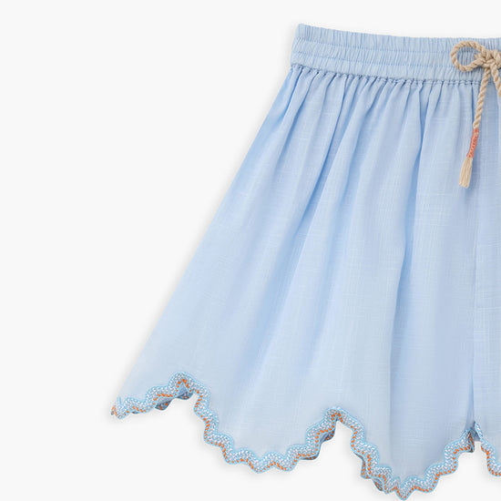 Zimmermann Kids Dusty Blue Multi Cascadian Kids Ric Rac Short