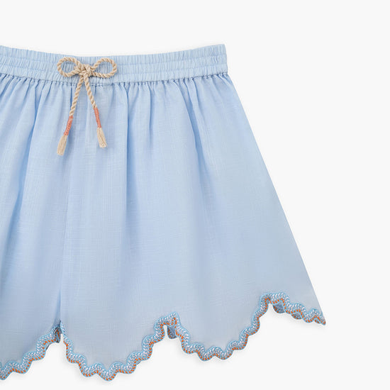 Zimmermann Kids Dusty Blue Multi Cascadian Kids Ric Rac Short