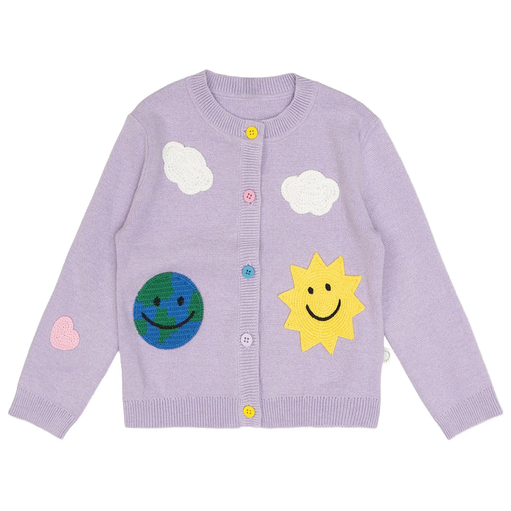 Stella McCartney Kids Earth Characters Knit Cardigan