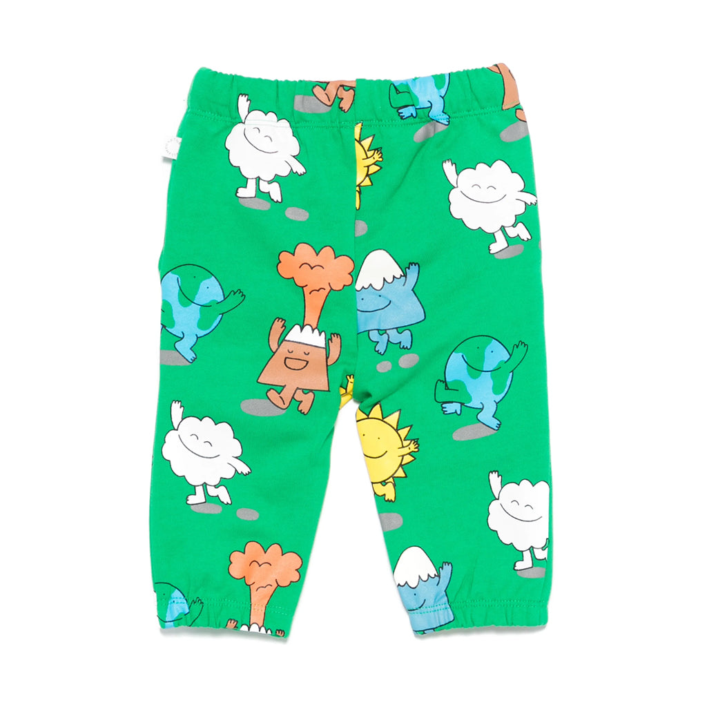 Stella McCartney Kids Earth Characters All-Over Print Fleece Trousers