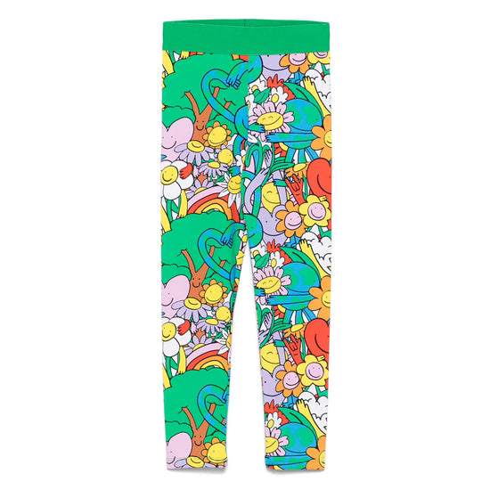Stella McCartney Kids Earth Gang All-Over Print Leggings