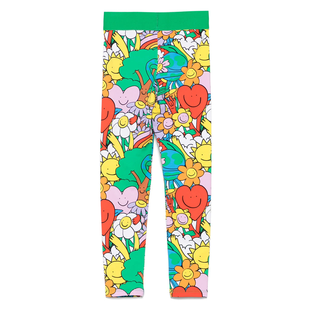 Stella McCartney Kids Earth Gang All-Over Print Leggings
