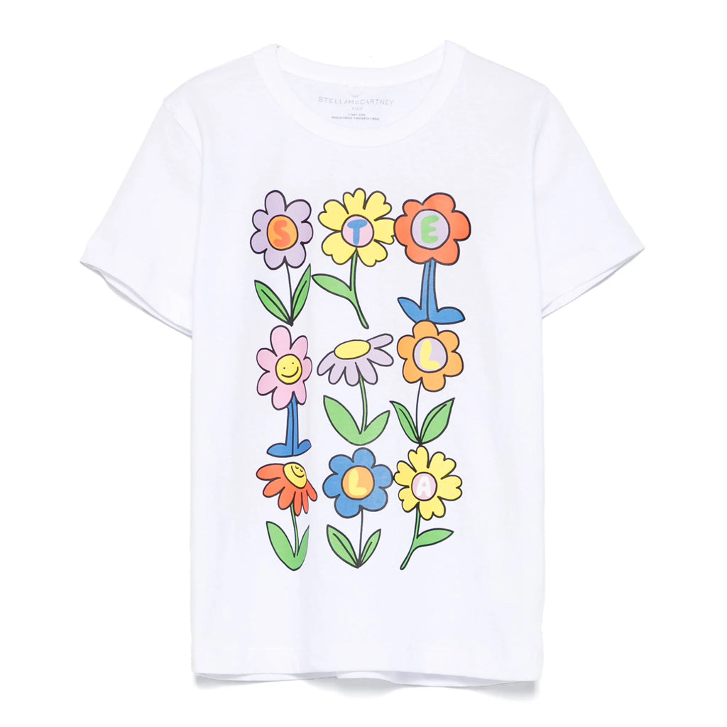 Stella McCartney Kids Flowers Print T-shirt