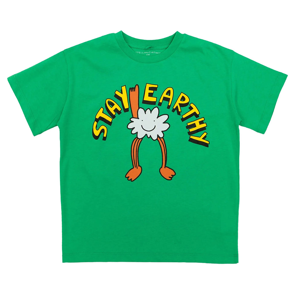 Stella McCartney Kids Stay Earthy Print T-shirt