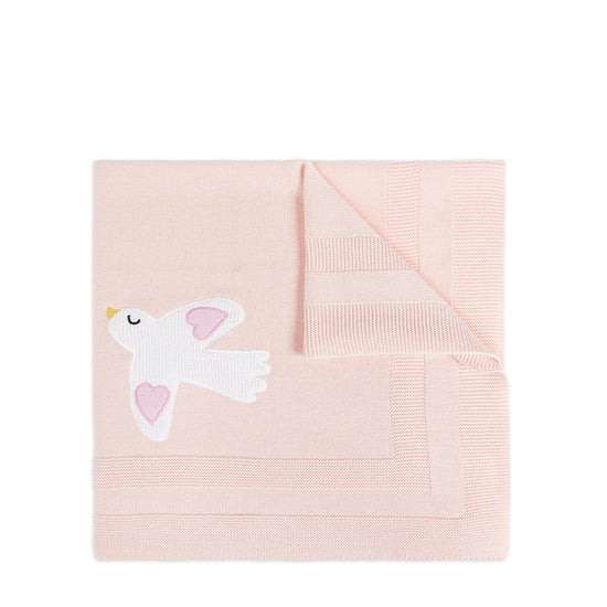 Stella McCartney Kids Birds Cotton Knit Blanket