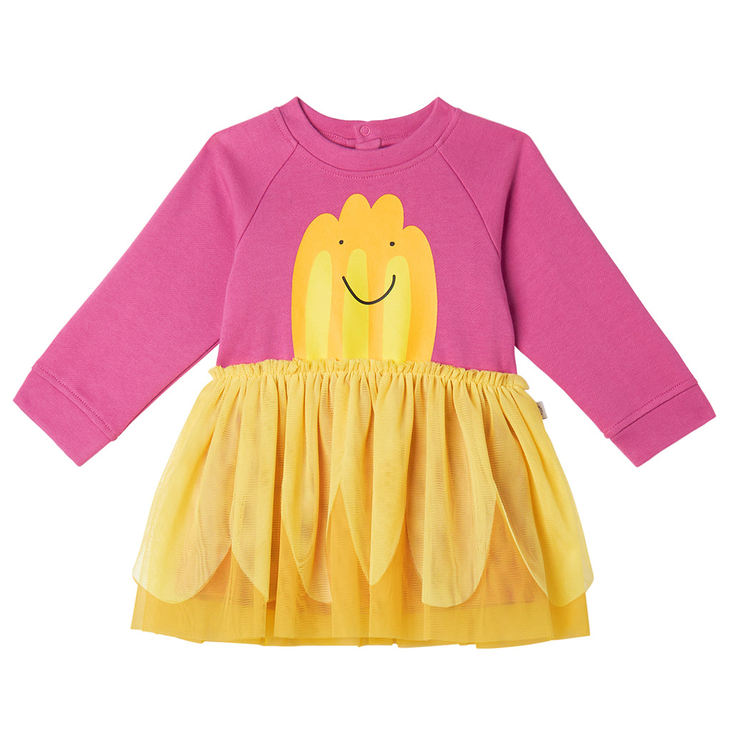 Stella McCartney Kids Jelly Print Fleece Jersey Dress