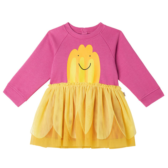Stella McCartney Kids Jelly Print Fleece Jersey Dress