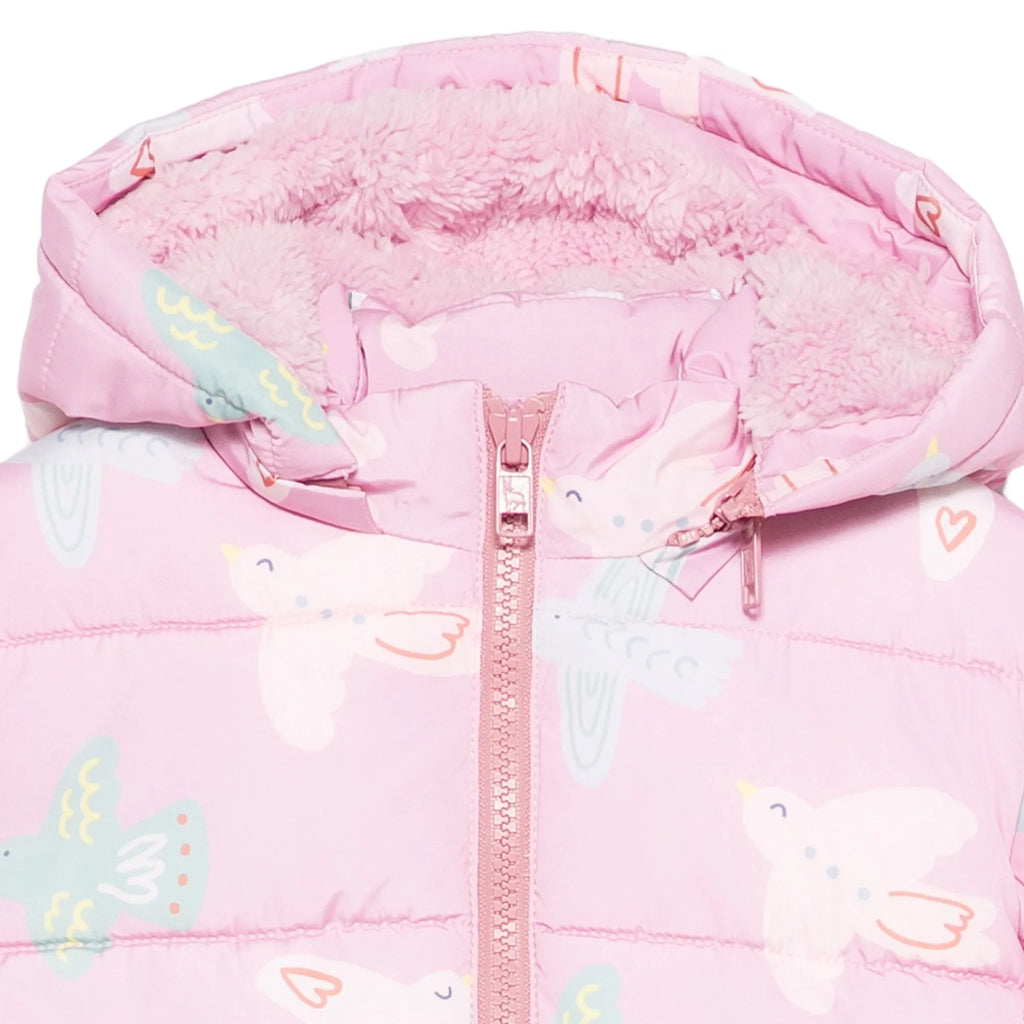 Stella McCartney Kids Birds All-Over Print Puffer Jacket