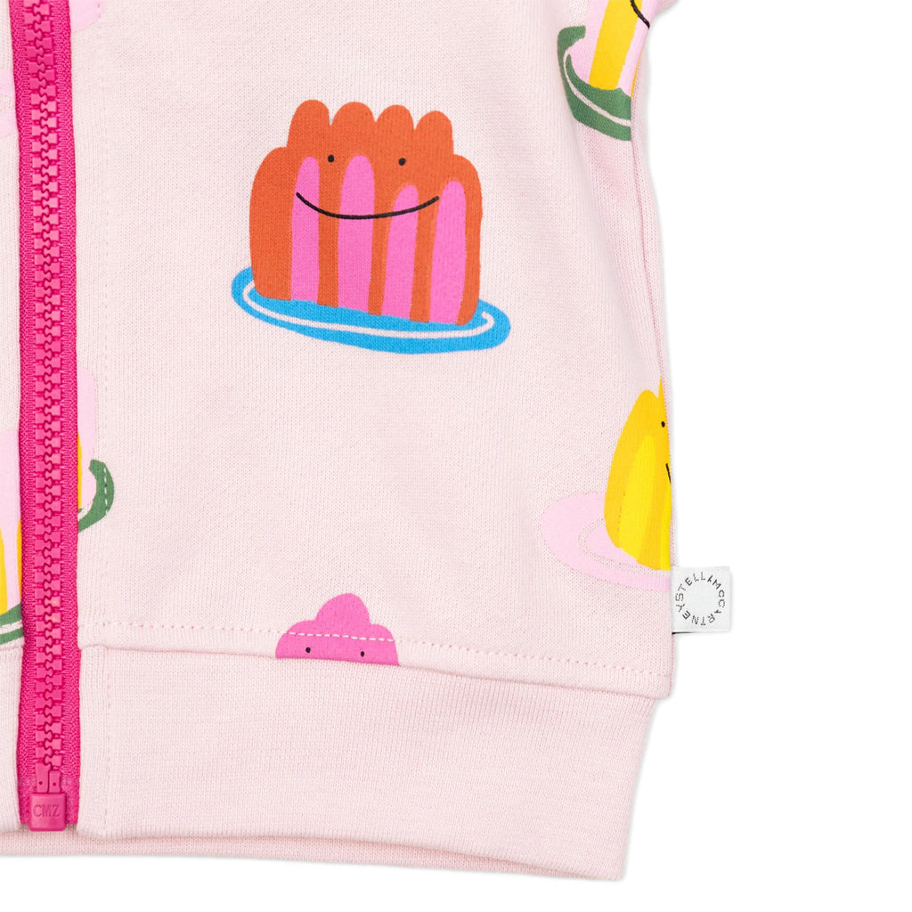 Stella McCartney Kids Jelly All-Over Print Fleece Cardigan