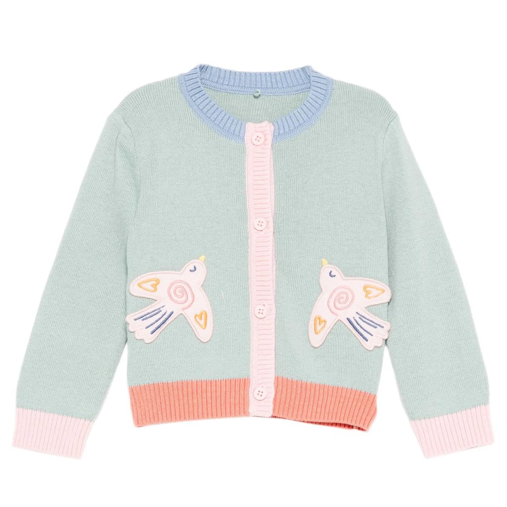 Stella McCartney Kids Birds Knit Cardigan