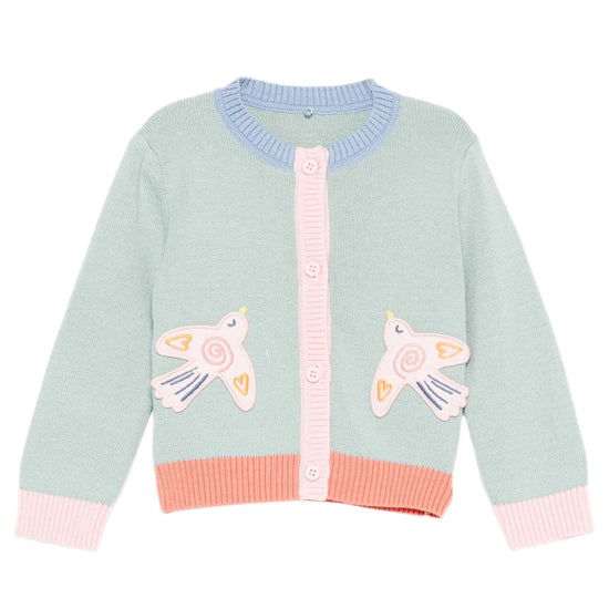 Stella McCartney Kids Birds Knit Cardigan