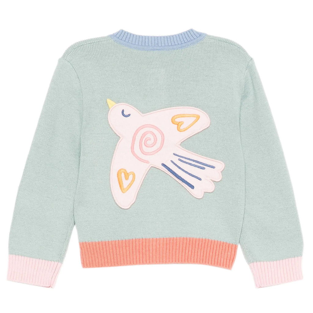 Stella McCartney Kids Birds Knit Cardigan