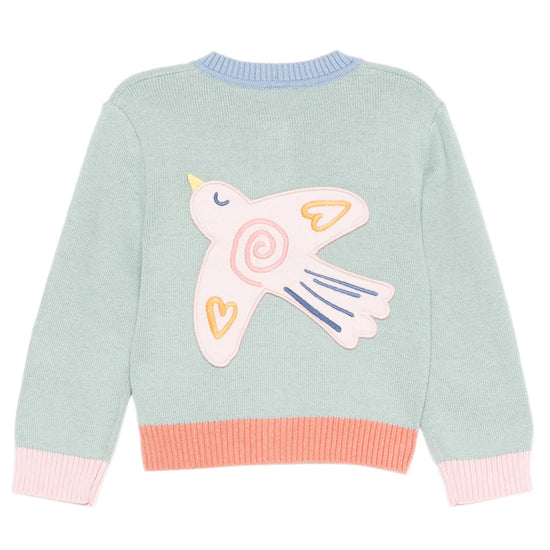 Stella McCartney Kids Birds Knit Cardigan