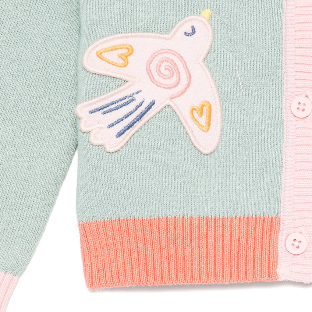 Stella McCartney Kids Birds Knit Cardigan