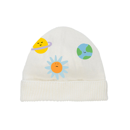 Stella McCartney Kids Earth Characters Cotton Knit Beanie