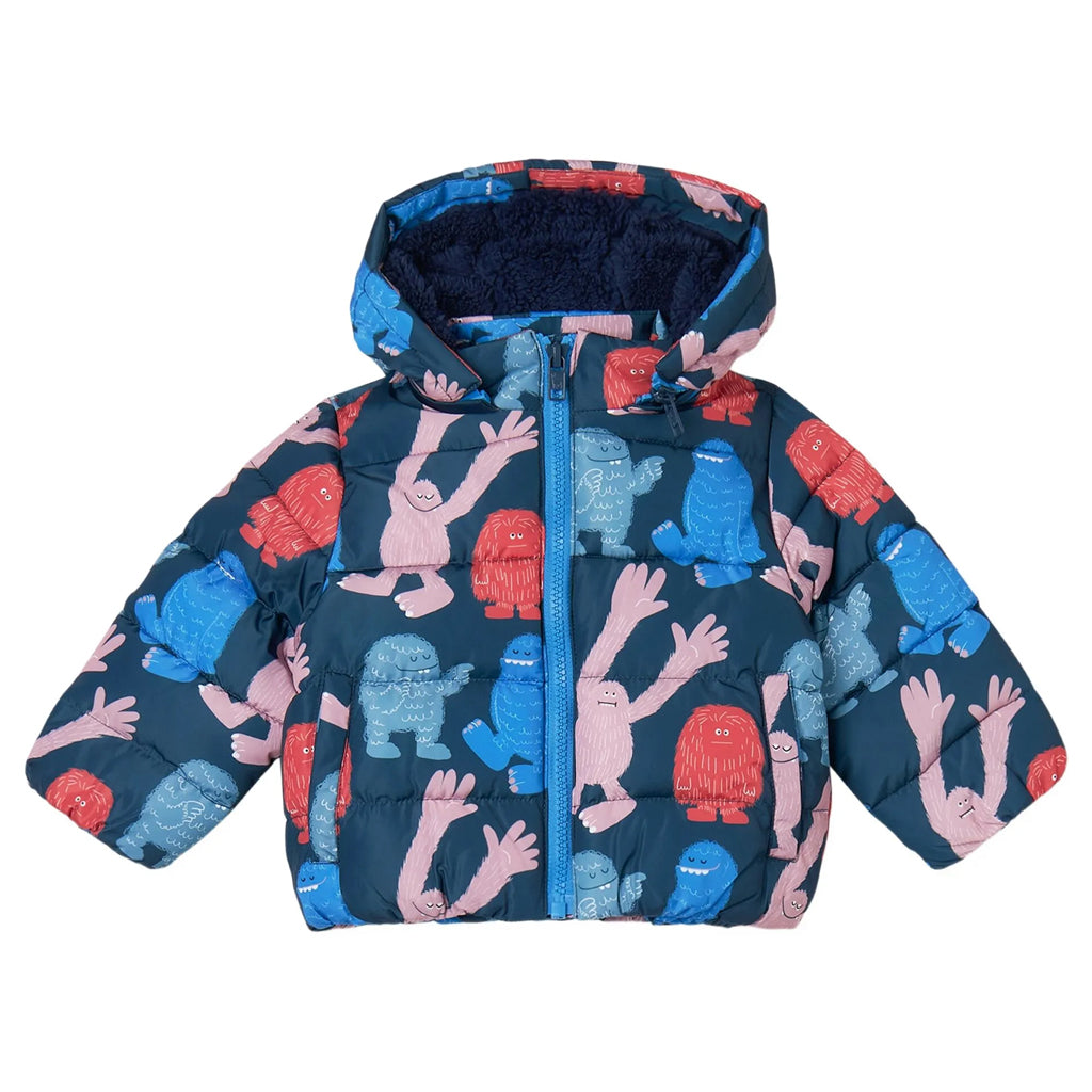 Stella McCartney Kids Yeti All-Over Print Puffer Jacket