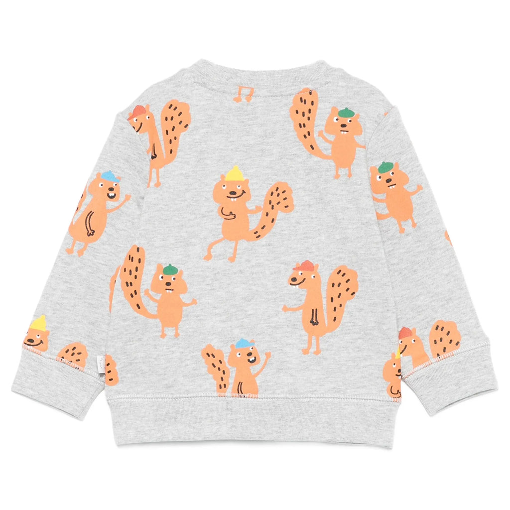 Stella McCartney Kids Squirrels All-Over Print Fleece Sweatshirt