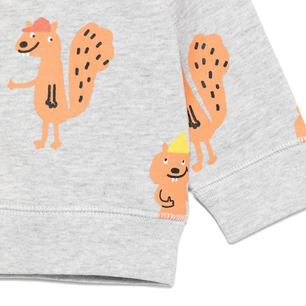 Stella McCartney Kids Squirrels All-Over Print Fleece Sweatshirt