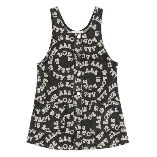 Stella McCartney Kids All Is Love All-Over Print Dress