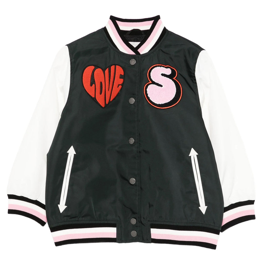 Stella McCartney Kids Love Varsity Bomber Jacket