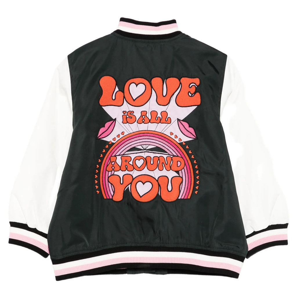 Stella McCartney Kids Love Varsity Bomber Jacket