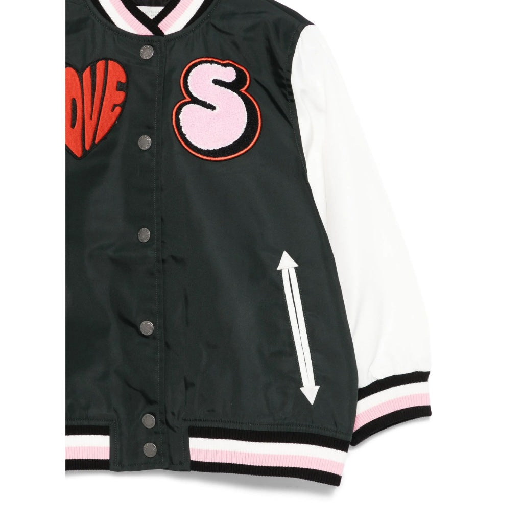Stella McCartney Kids Love Varsity Bomber Jacket