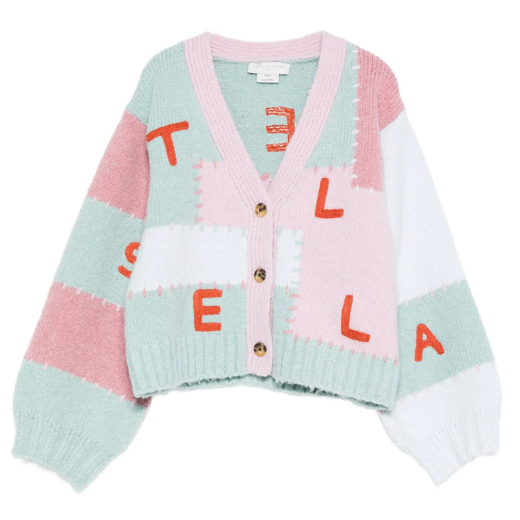 Stella McCartney Kids Patchwork Knit Cardigan