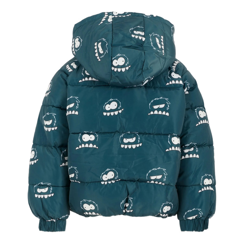 Stella McCartney Kids Yeti Faces All-Over Print Puffer Jacket