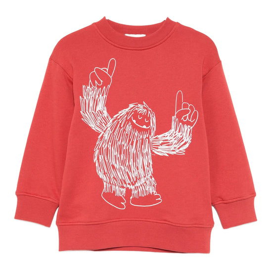 Stella McCartney Kids Yeti Print Fleece Sweatshirt