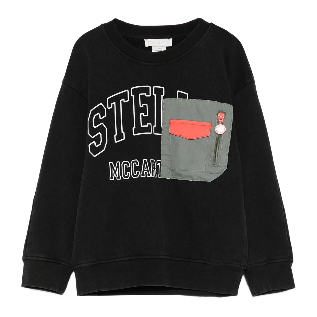 Stella McCartney Kids Logo Graphic Fleece Sweatshirt
