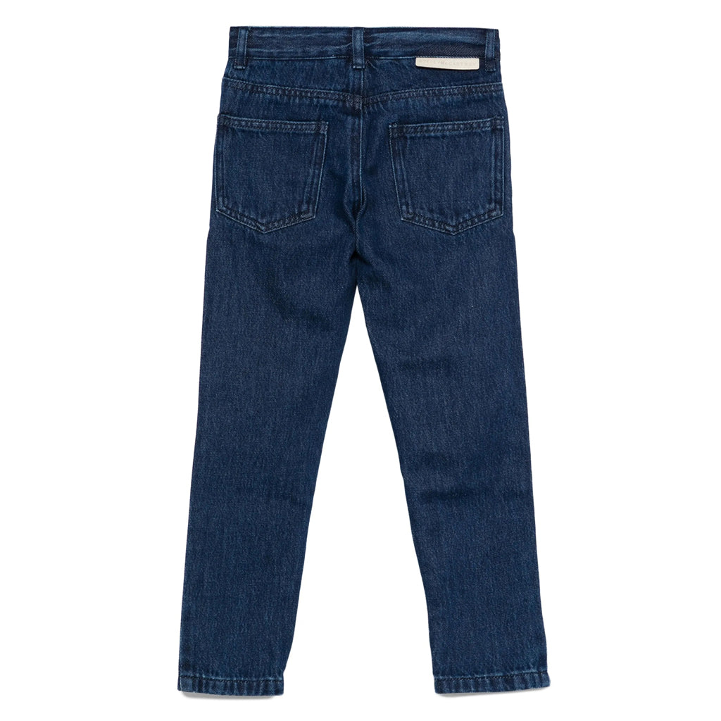 Stella McCartney Kids Yeti Faces Print Denim Trousers