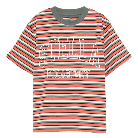 Stella McCartney Kids Striped Logo T-shirt