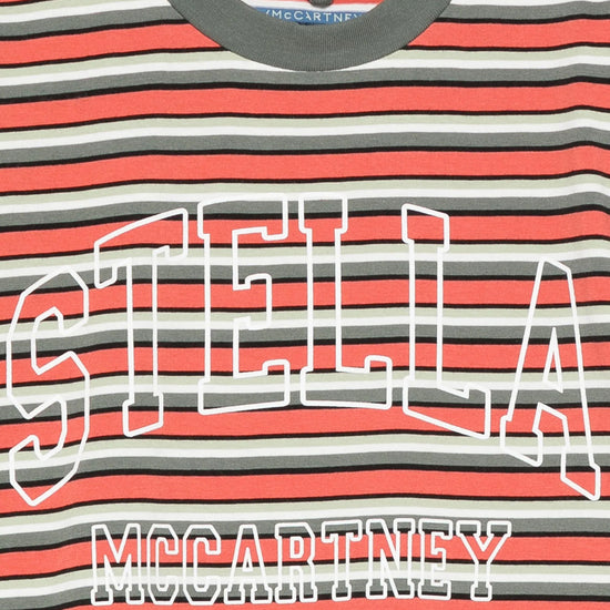 Stella McCartney Kids Striped Logo T-shirt