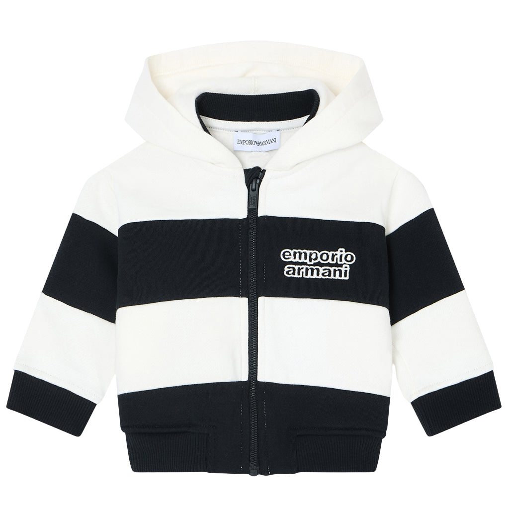 Emporio Armani Junior Striped Sweat Jacket