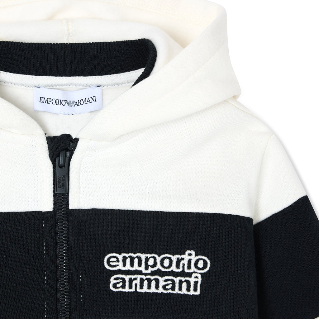Emporio Armani Junior Striped Sweat Jacket