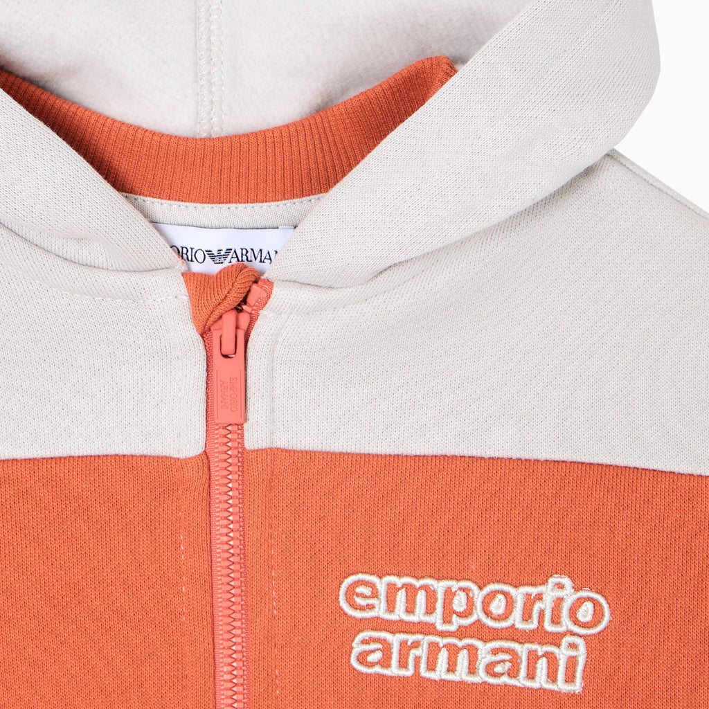 Emporio Armani Junior Striped Sweat Jacket