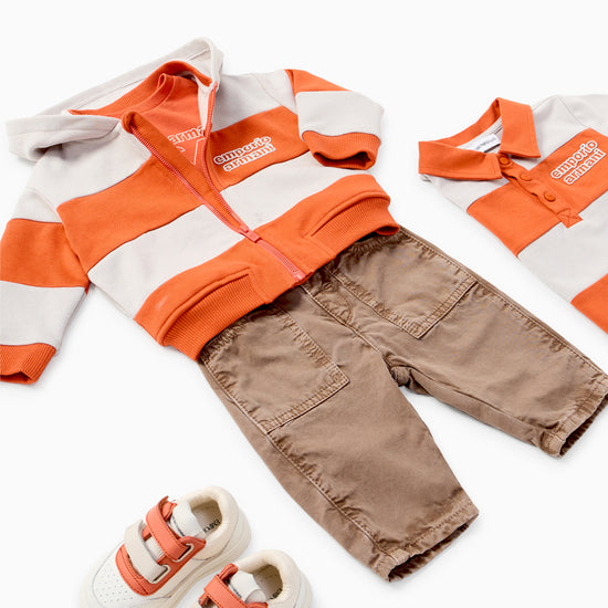 Emporio Armani Junior Striped Sweat Jacket