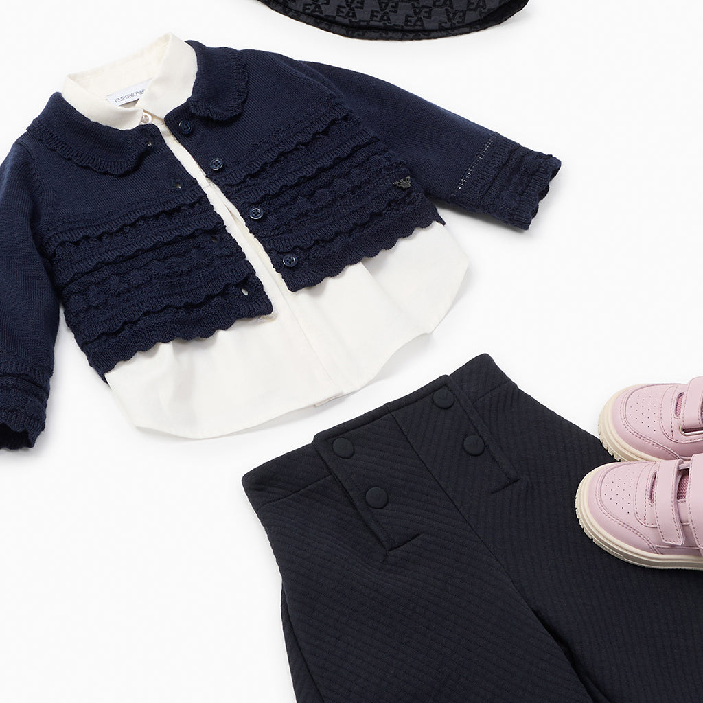 Emporio Armani Junior Logo All-Over Cardigan